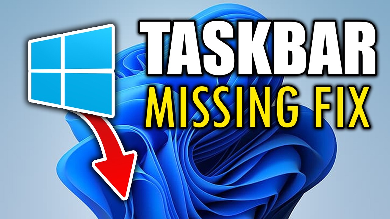 How to Fix Taskbar Missing or Not Showing on Windows 11 - YouTube