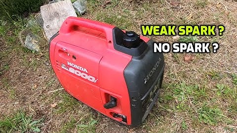 HONDA EU2000i omvormergenerator ~ Intermitterende vonk ~ Geen vonk ~