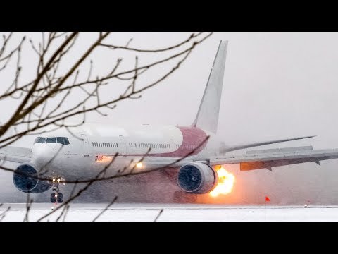 *Compressor Stall!* Ex- Air Algerie Boeing 767-300 (B763) landing in Montreal (YUL/CYUL)