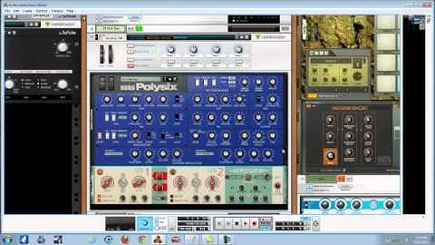 Reason 6 .5  Rack extensions korg Polysix an softube Tsar-1