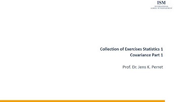 Measures of Association - Covariance - Exercise 01