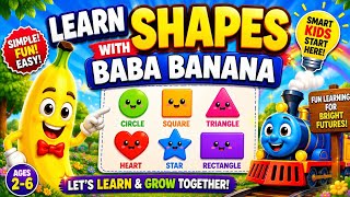 Learn Shapes with Baba Banana Fun Learning for Kids Ages 2 6