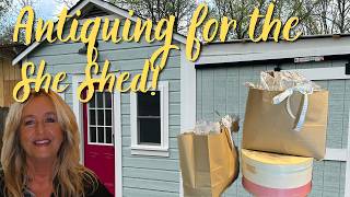 She Shed Transformation Vintage Finds, DIY Porch & Thrift Flip!