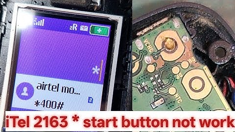 iTel 2163 star button not work || iTel 2163 star button repair