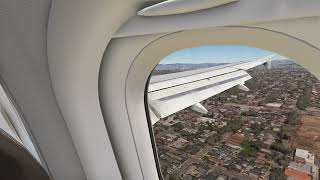 MSFS Wingview Fenix A320 IAE Land Los Angeles KLAX 25L