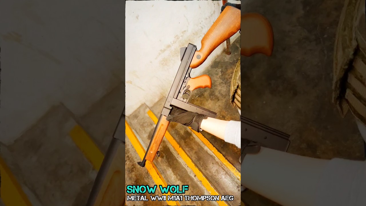 Snow Wolf Metal Body WWII M1A1 Thompson Airsoft AEG (SW-05)