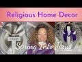 Religious Spring//Easter Decor//Spring into Jesus//Easter Decorating Ideas