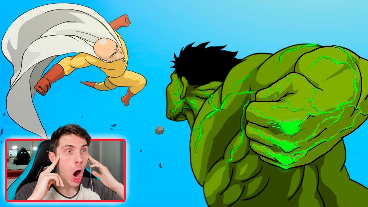 HULK VS SAITAMA LA ANIMACIÓN - REACCION ONE PUNCH MAN THEKALO