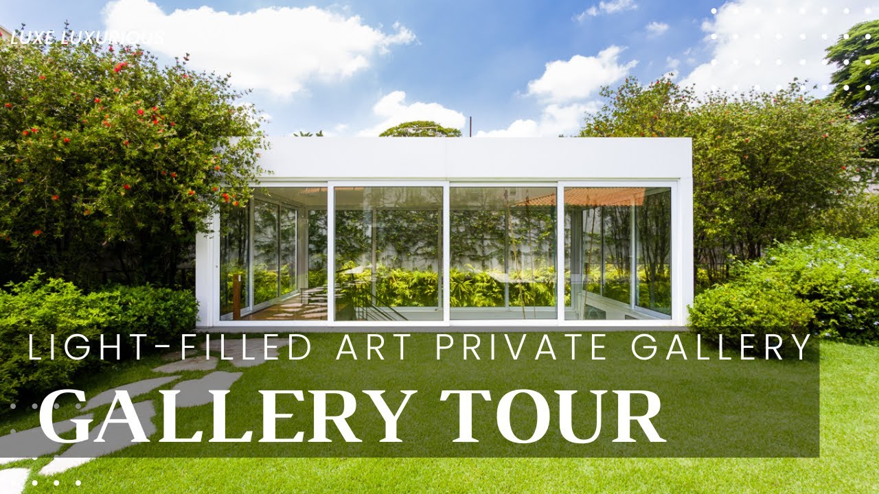 Stunning Gallery Design, Merging Art And Nature In Modern House Design