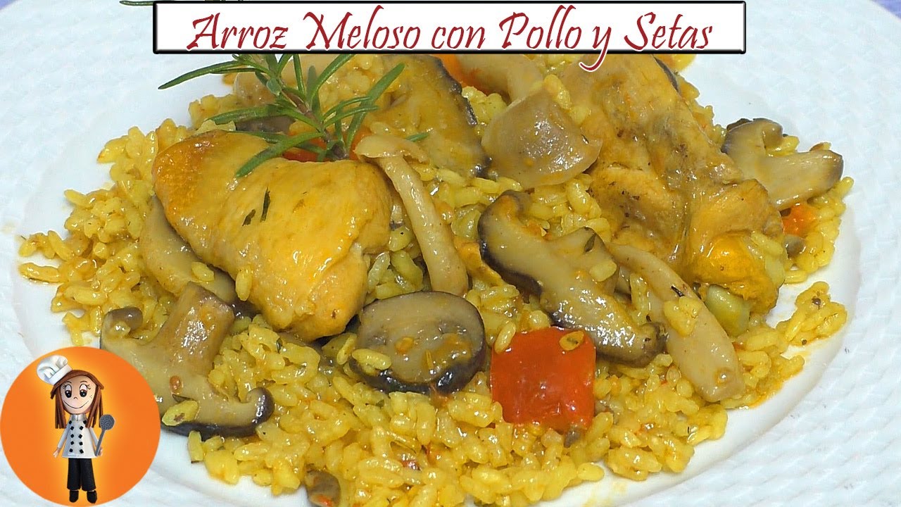 Arroz Meloso con Pollo y Setas | Receta de Cocina en Familia