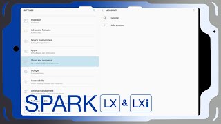 Logging out of Google Account (SPARK LX/LXi)