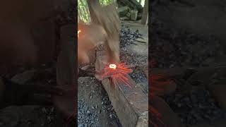 United Kingdom blacksmith viral work video. #blacksmithlife #craftsmanship #minivlog #uk #funny