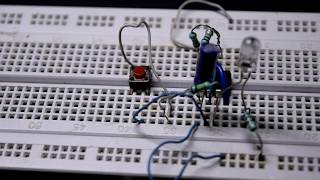 How to make a Push-On Push-Off Switch | Latch Circuit | 555 Timer Project