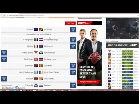 How to use ESPN Footytips