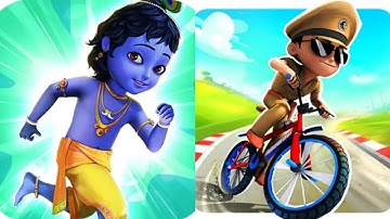 Little Singham Cycle Race VS Little Krishna Game 2025 Gameplay Android, ios