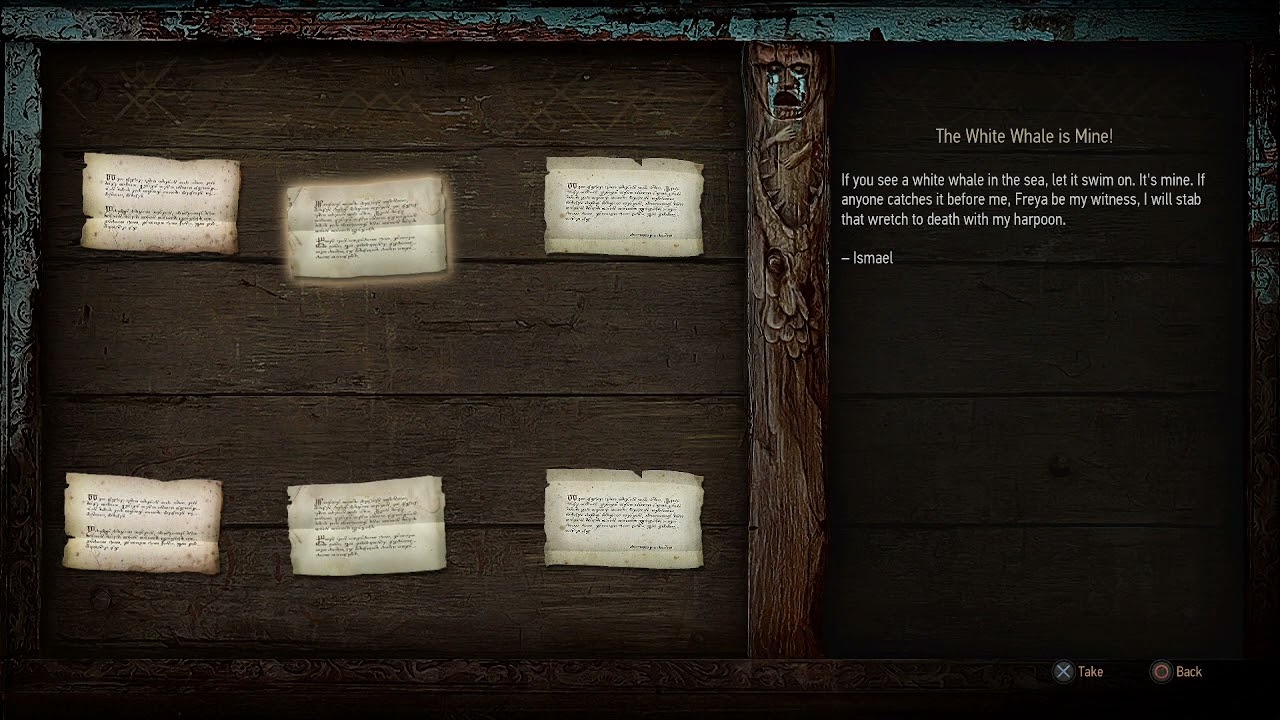 ВНИМАНИЕ: Белый кит мой! (Зачитывание вслух внутриигровой истории из "Ведьмака 3")