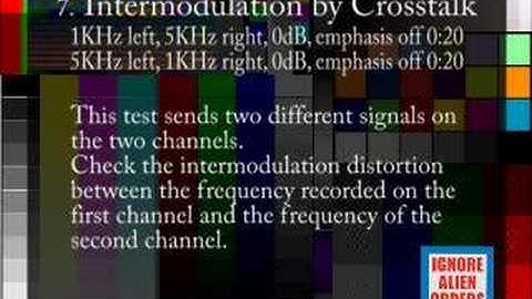 A/V Test 07 ~ Intermodulation by Crosstalk
