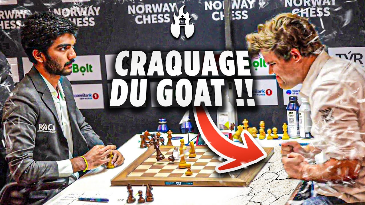 Magnus Carlsen FRAPPE la table de COLÈRE vs Gukesh 🤬🤬🤬