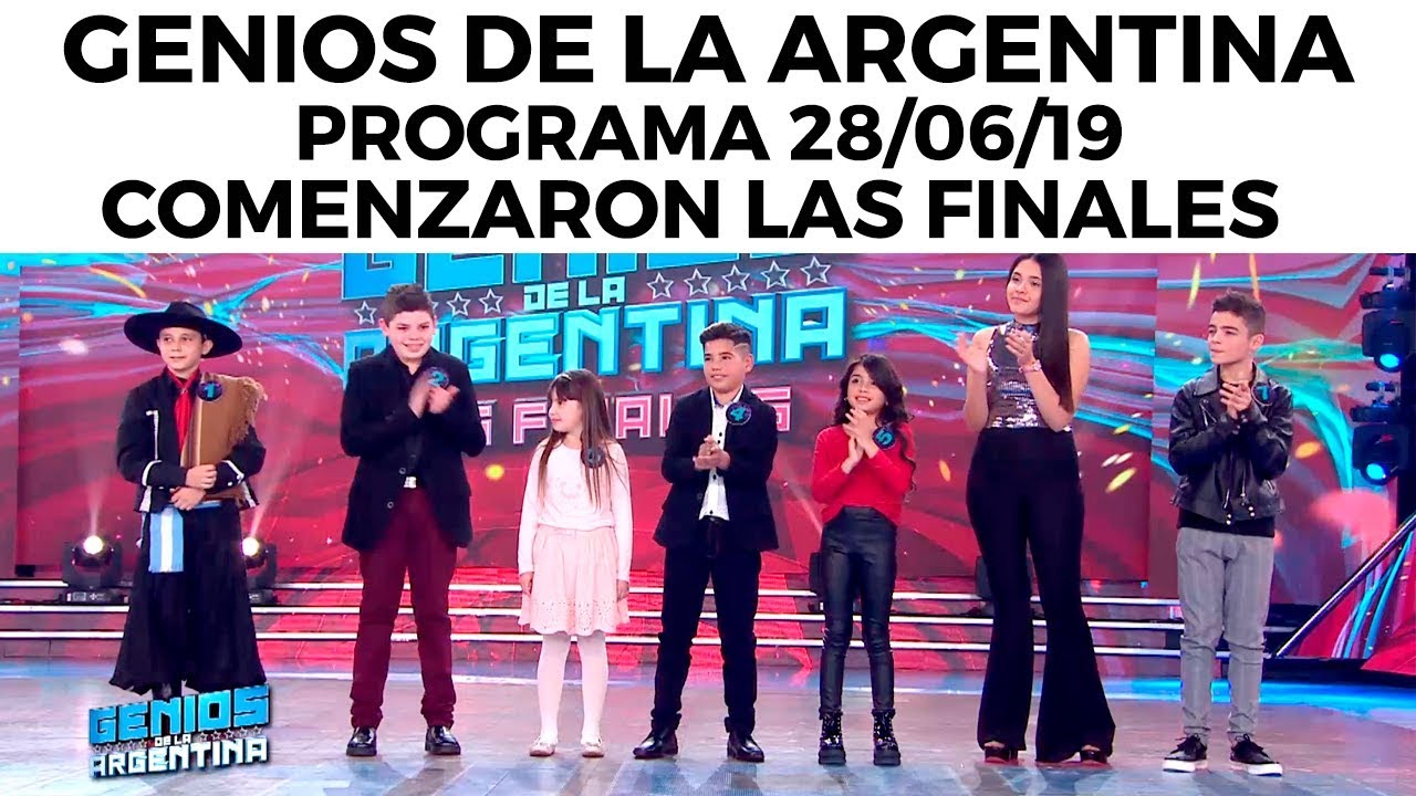 Genios de la Argentina en Showmatch - Programa completo 28/06/19 - Comenzaron las finales patricia sosa y chucho valdes