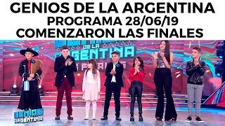 Genios de la Argentina en Showmatch - Programa completo 28/06/19 - Comenzaron las finales