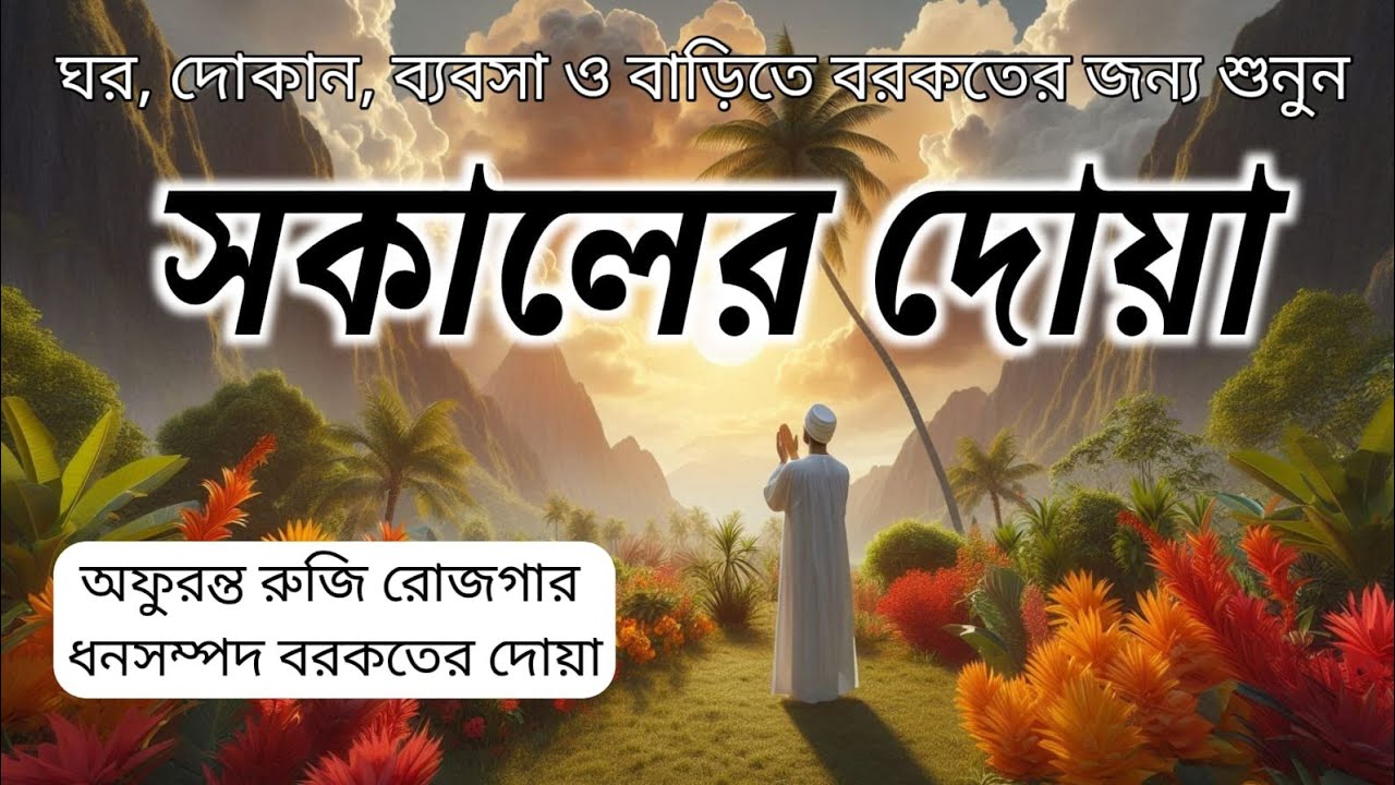 সকালের দোয়া প্রতিদিন শুরু করুন আল্লাহর রহমত ও বরকতে Morning Dua Peaceful & Powerful Morning Prayer
