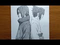 How To Draw Uchiha Itachi And Sasuke Step By Step Easy Naruto Art Drawing 