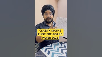 CLASS 10 MATHS PRE-BOARD PAPER 2026🔥#shorts #exam #mathexam #boards2026 #viral #boardexam