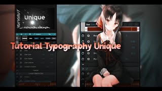 Tutorial Typography Unique | Node Video