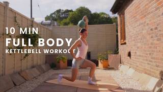 10 MIN Full Body Kettlebell Workout | at home strength training to strengthen and tone your body