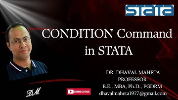 7. CONDITION Command in STATA