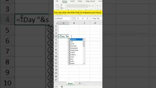 Excel Hack that saves your time #excel #excellearn #exceltips #ytshorts #shorts