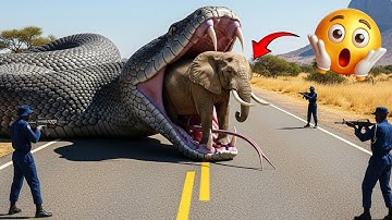 Brave Heroes Save Poor Elephant From Deadly Giant Mutant Python🐍