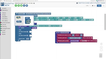 Tiny Tutorials: Switch Case in BlocklyProp