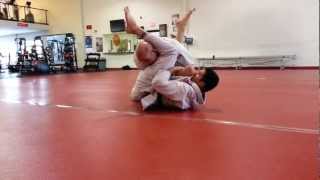 scissor sweep to choke to armbar