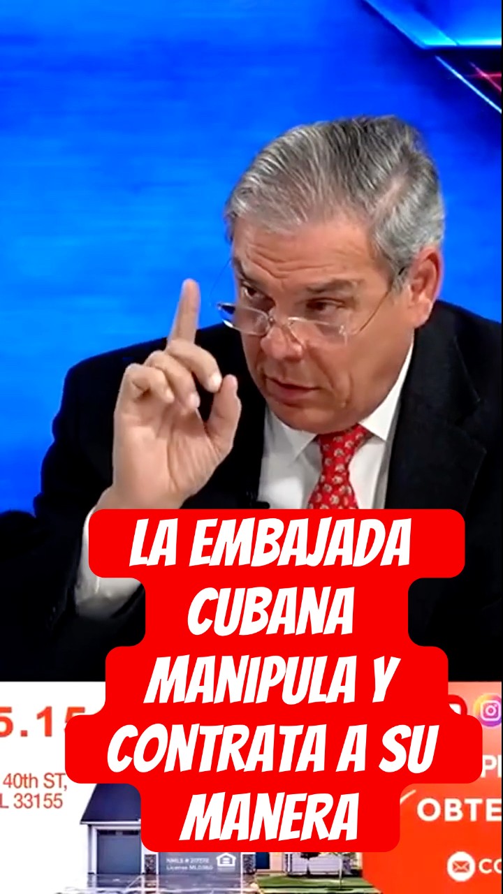 La embajada cubana manipula y contrata a su manera. #shorts