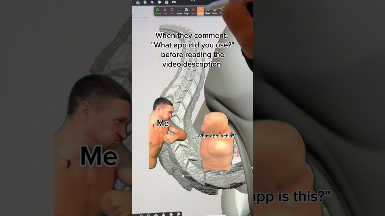 App: Nomad Sculpt on M2 IPad Pro