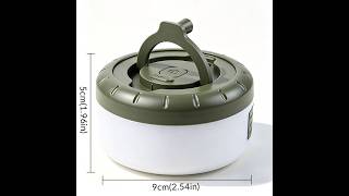 Camping Lantern with 8M Colorful LED String Lights Rechargeable Tent Light RGB Hanging Lantern Party