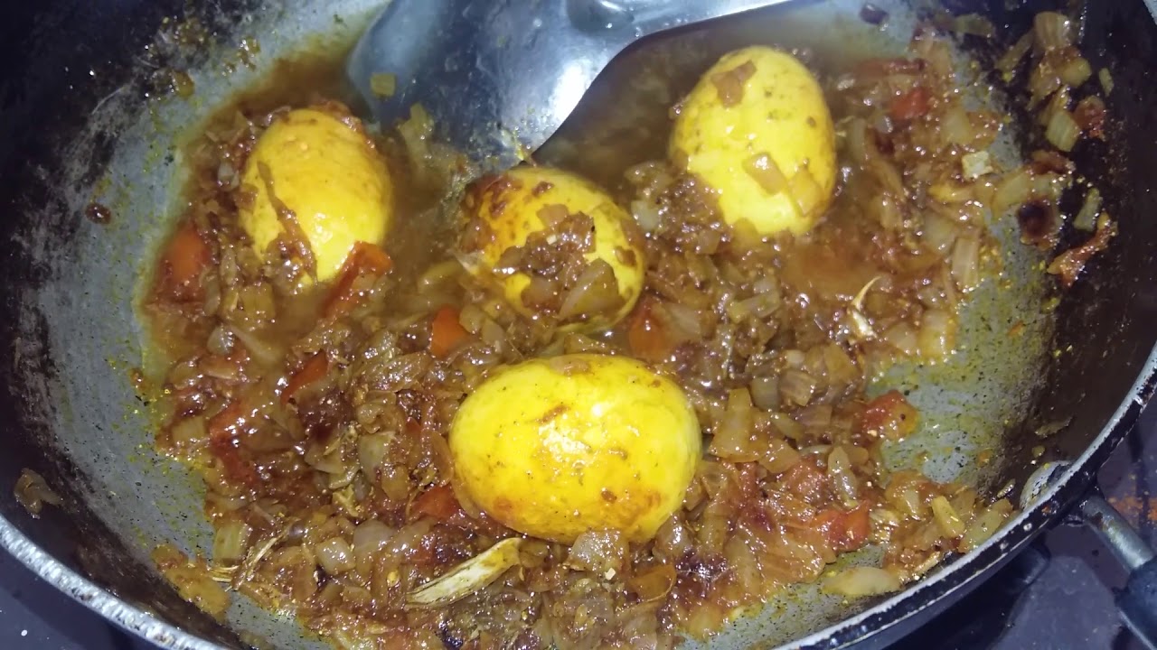 Andhra egg fish curry part 1 YouTube