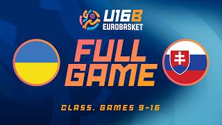LIVE - Ukraine v Slovakia | FIBA U16 EuroBasket 2026 Division B | Class. Games 9-16 screenshot 4