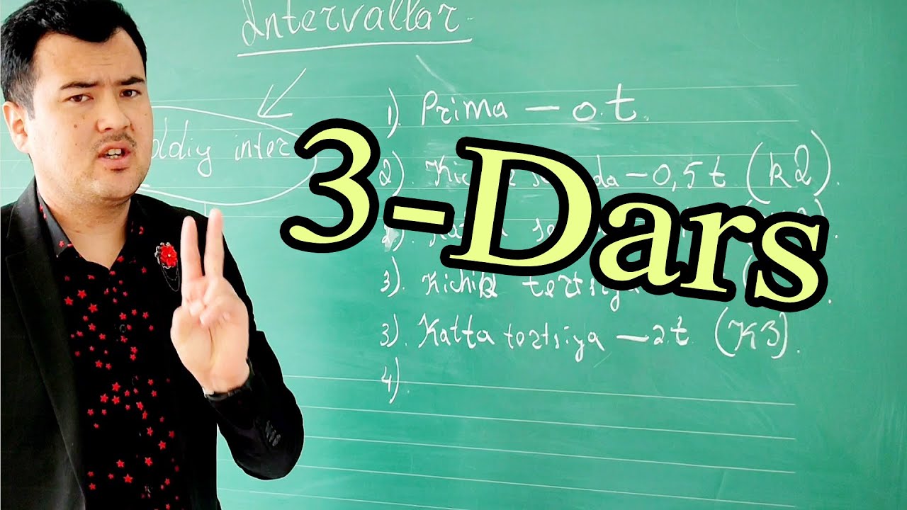 3-Dars (Intervallar)