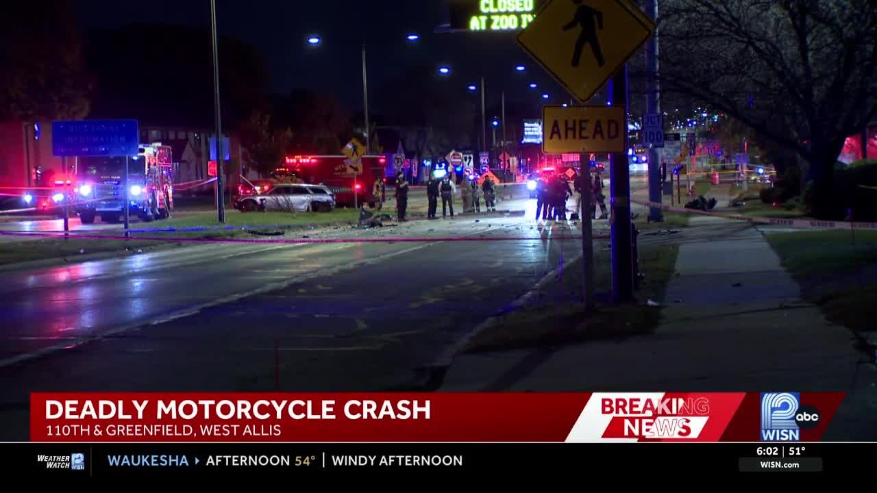 Police respond to deadly motorcycle crash in West Allis - YouTube