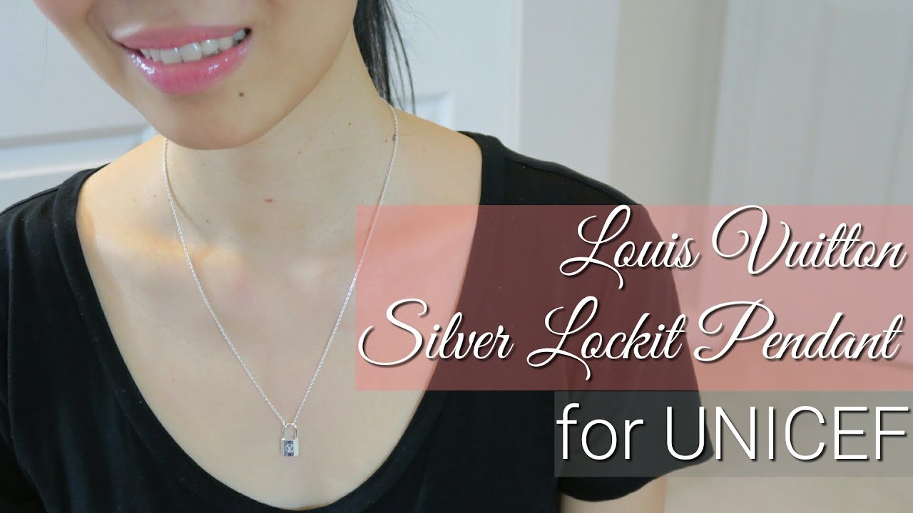 Lv Silver Lockit Pendant Sterling Silver