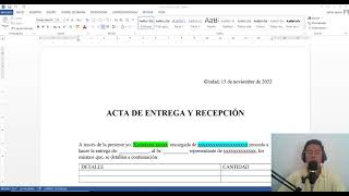 MODELO de ACTA de ENTREGA Y RECEPCIÓN (FÁCIL Y RÁPIDO)