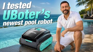 UBoter S10 Cordless Robotic Pool Cleaner - Cleans to 1290SqFt, Floor, Wall, Waterline, Step Cleaning