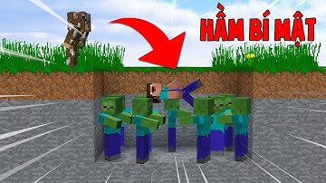 NOOB BỊ ZOMBIE ĂN THỊT | THỬ THÁCH TROLL NOOB BẰNG CĂN HẦM BÍ MẬT CHỨA ĐẦY ZOMBIES(Channy Minecraft)