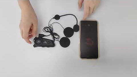 GEARELEC Helmet intercom headset Intercom and listening to music at the same time Upgraded version