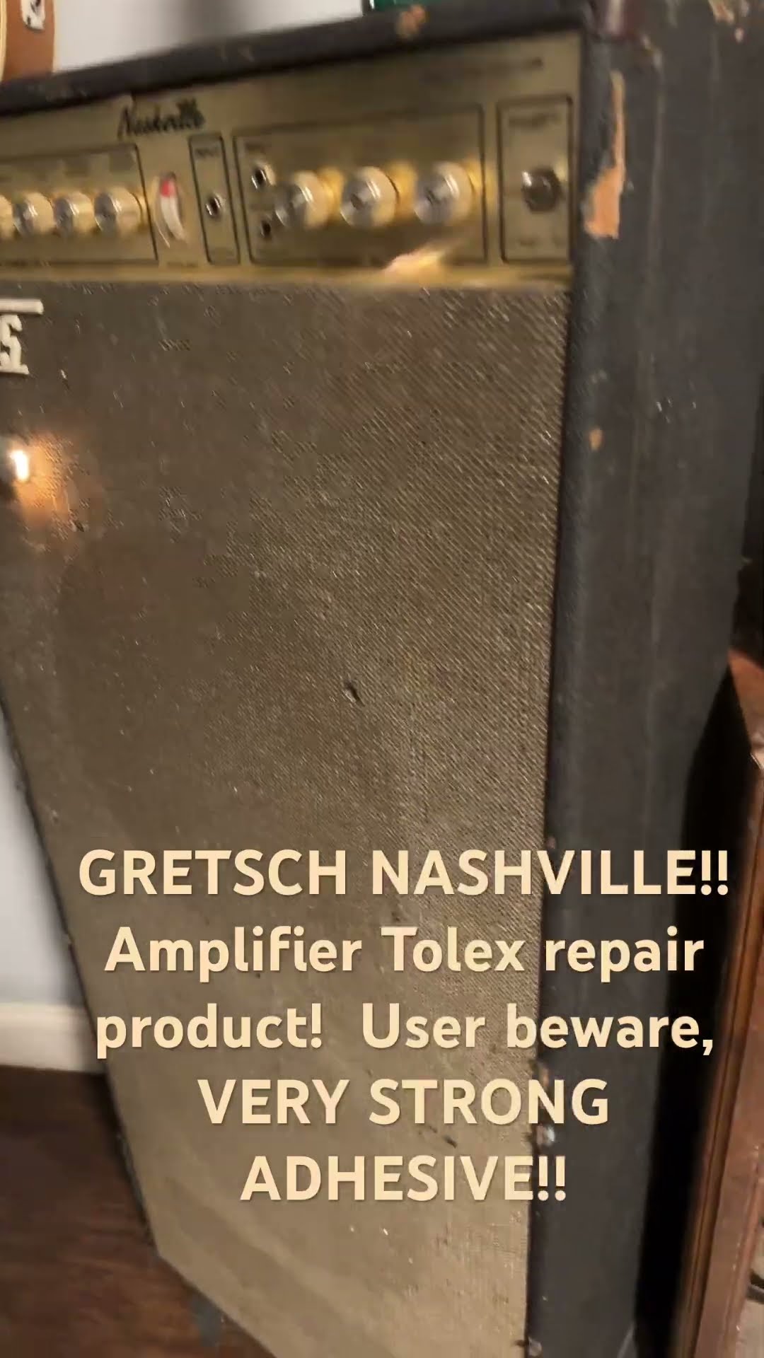 Guitar amplifier tolex repair product! 1970’s Gretsch Nashville!!!! May