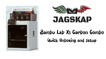 Bambu Lab X1 Carbon Combo Unboxing, Setup & Printing | 3D Printer