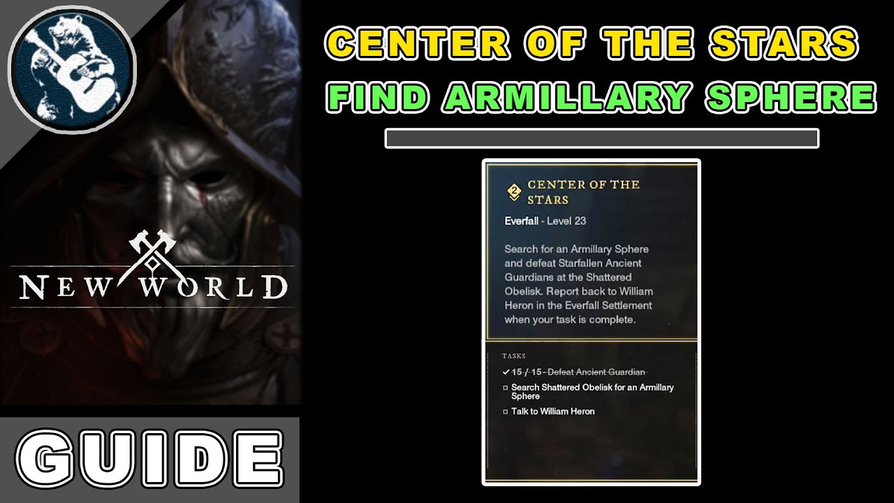 Search Shattered Obelisk For an Armillary Sphere | Center of the Stars Quest in New World | Guide