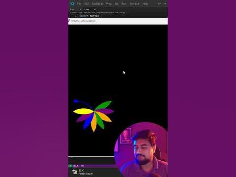 Python Turtle Graphics Library | Creating Deadpool and Flower using ...